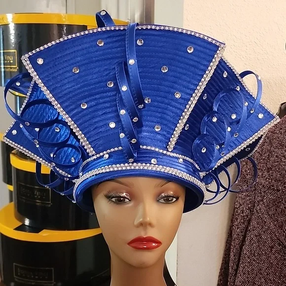 Donnavinci | Accessories | High Fashion Church Hat Royal  display picture 1